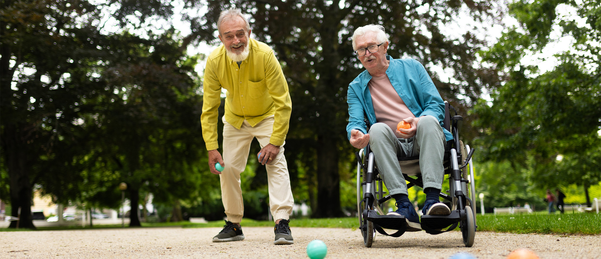 elder men relaxing