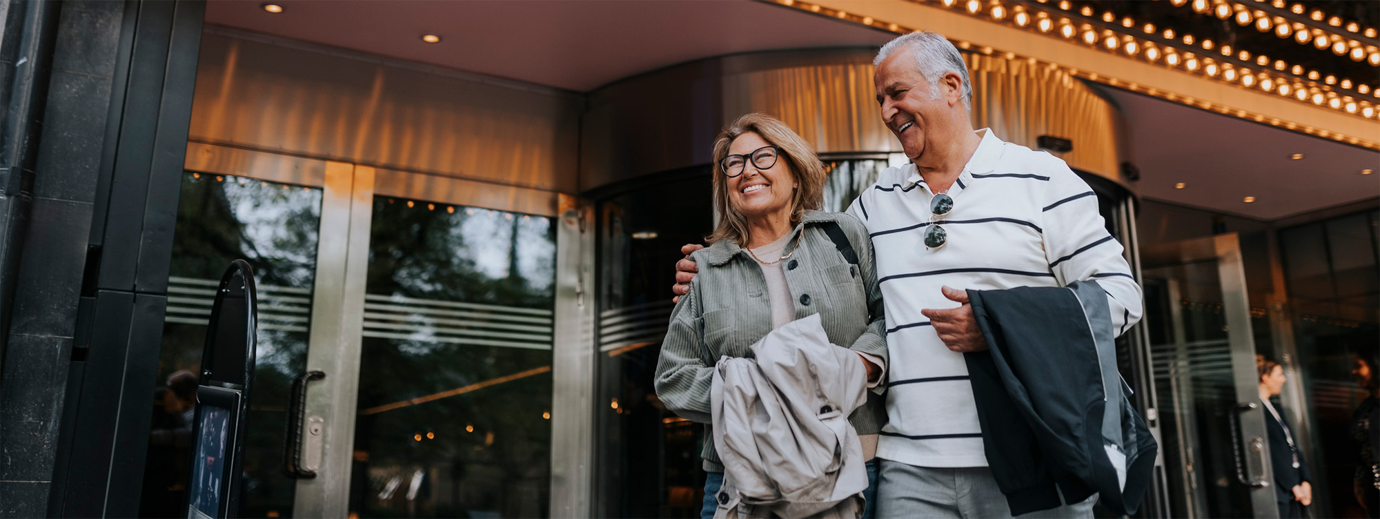 older couple on date